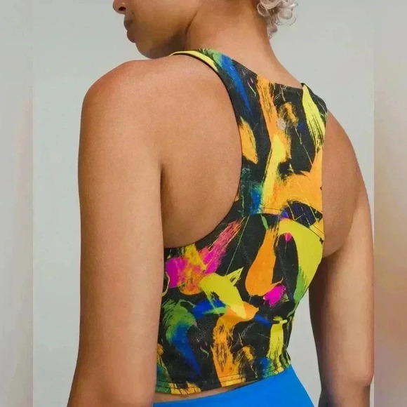 Lululemon Wunder Train Racerback Tank Size 6
Black Neon Multi - Picture 2 of 9
